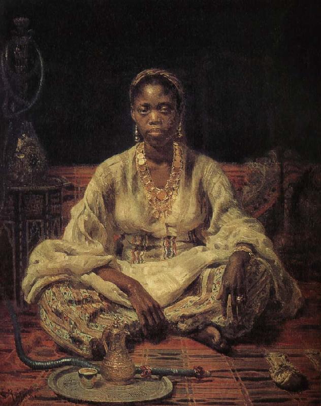 Ilia Efimovich Repin Black girl Spain oil painting art